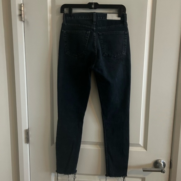 RE/DONE Original High Rise Ankle Crop Stretch Jeans Size 26 - Picture 4 of 7